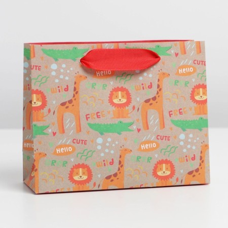 Package Gift Craft Vertical, Packaging, Hello, S 15 x 12 x 5.5 cm