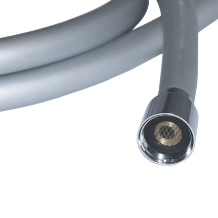 Shower hose Iddis Optima Home Oph20SLI19, silicone, silver color, 2 m-4