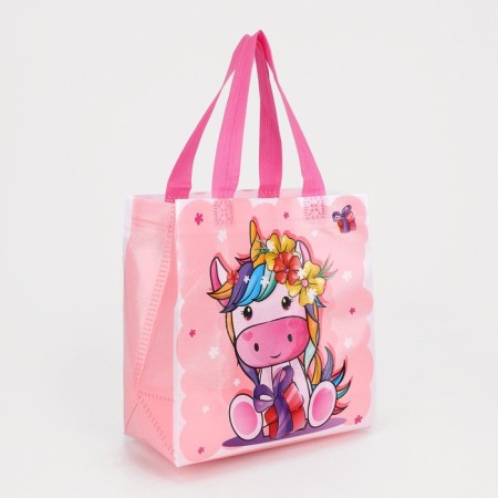 Baby bag without fastener, pink color