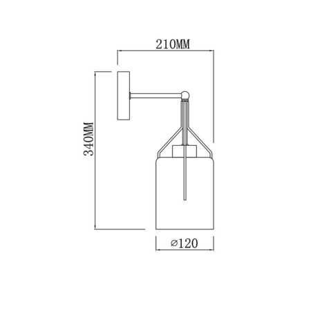 Wall lamp Divita E14x40W-5
