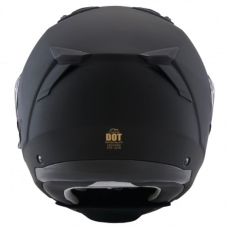 Snowmobile helmet Zox Condor, glass with electric heating, matte, size XS, black-3