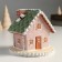 Polystone souvenir "Gingerbread house gray with a green roof" 12.5x12.5x11.5 cm