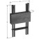 Folding stool "Lounge Light", 300 × 300 × 450 mm, DPP gray / frame metal black matte