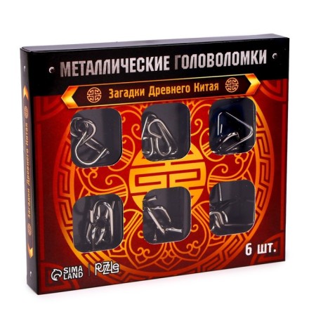 Metal puzzle “Riddles of ancient China”, set of 6 pcs.-7