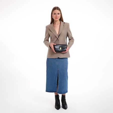 Female bag Textura, small size, black color-8