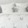 Bedspread with pillowcases "onions", size 160x220 cm, white color