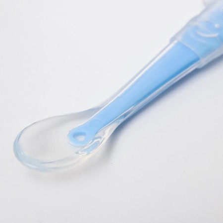 Spoon silicone children's "giraffes", blue color-2