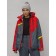 Ski suit female, size 56, red color