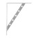 Rinsted bracket 300x225 chrome, 10pcs