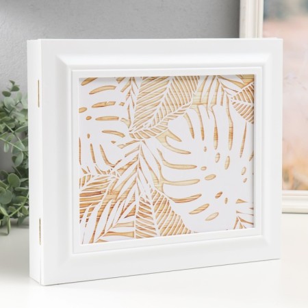 Key closed "leaves" 26.5x31.5 cm white-1