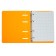 A notebook on rings A5 80 sheets in Calligrata Calges Orange, plastic cover, offset block