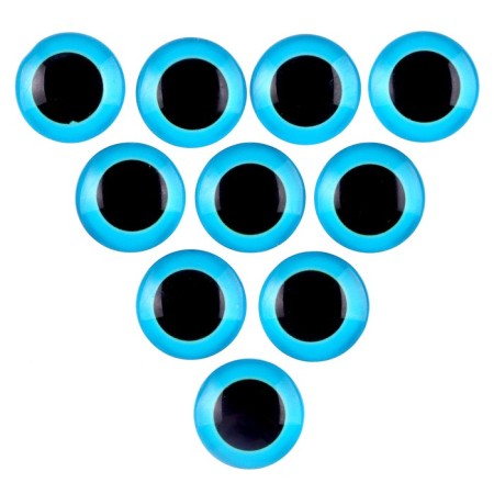 Elose -based eyes, set of 10 pcs., Size 1 pc. - 18 mm, blue color-1