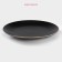 Board ceramic dining shade "Vanilla", d = 27 cm, black color