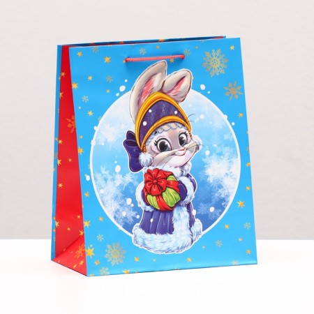 Gift package "Bunny Snow Maiden", 18 x 22.3 x 10 cm