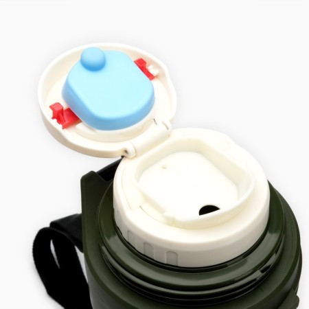 Thermos, 2 l, the path "camouflage", with two circles, with a strap, retains heat 24 hours, 13.5x36cm-2