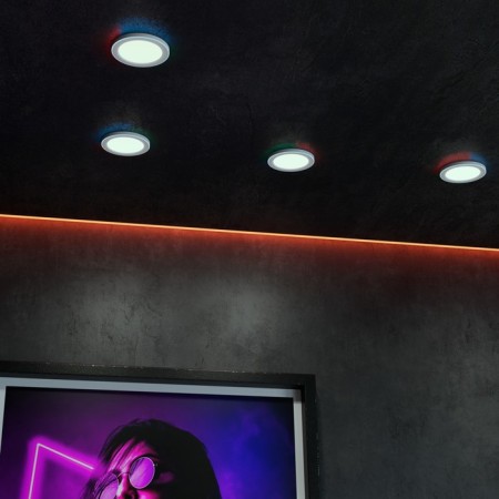 Luminer built -in LED NovOCH. Span, 18W, LED, 30x225x225 mm, white color-7