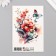 Tattoo on the body "Flowers" 10x15 cm