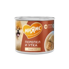 Влажный корм "Мнямс" «СИЛЬНЫЙ ИММУНИТЕТ» для собак, паштет из утки и перепела, 200 г