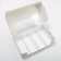 Box for eclairs with inserts - 5 pcs “Snowflakes”, 25.2 x 15 x 7 cm, New Year
