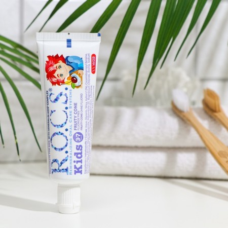 Toothpaste R.O.C.S. for children, fruit horn, without fluorine, 45 g-11