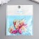 Decor for creativity plastic "Pink fish with a red-yellow tail" with gold 2.5x3 cm