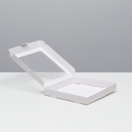 Self -charged box, white, 21 x 21 x 3 cm-1
