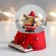 Souvenir Polystone Water Ball "Deer-Puhlyash with a birdhouse" 6.5x6.5x8.5 cm