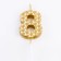 Candle in the cake on the skeleton "Sot", the number is 8, 7 cm, gold