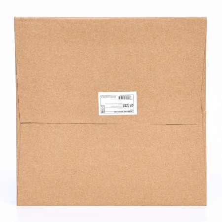 Gift package, craft, with a window, 25 x 25 x 25 cm-3