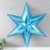 Figure "Star in the Star" Big Blue Metallic, Half, 69.5x60.3 cm
