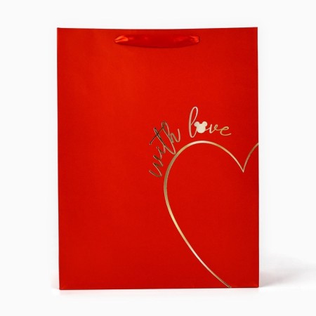 Gift package with embossing "With Love", Mickey Mouse, 31x40x11.5 cm-1