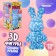 Toy pompons "Bunny", white blue blue