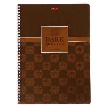 A4 notebook, 96 sheets in a cage on the crest of Chocolate, cover coated cardboard, metallized cardboard, selective varnish, block 65g/m2, 4v mix-5