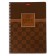 A4 notebook, 96 sheets in a cage on the crest of Chocolate, cover coated cardboard, metallized cardboard, selective varnish, block 65g/m2, 4v mix