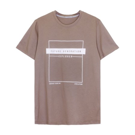 Male T -shirt, size 50, coffee color-2