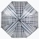 Umbrella - a semiautomatic “cage” cane, 8 spokes, r = 54 cm, black color