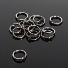 Connective ring 0.6 × 5 mm, (set of 1,000 g), SM-973, color gray color