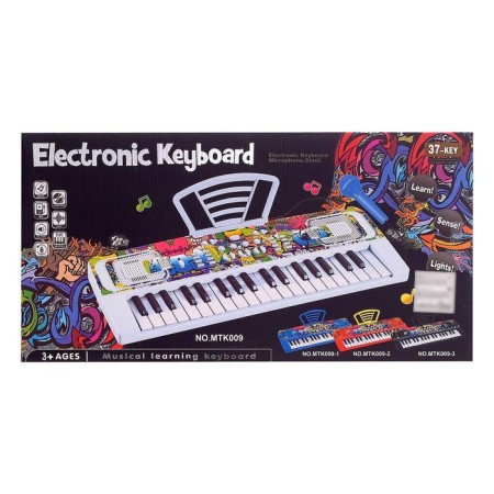 Cool graffiti synthesizer, 37 keys, 1 speaker, with a microphone, with a pupiter-5