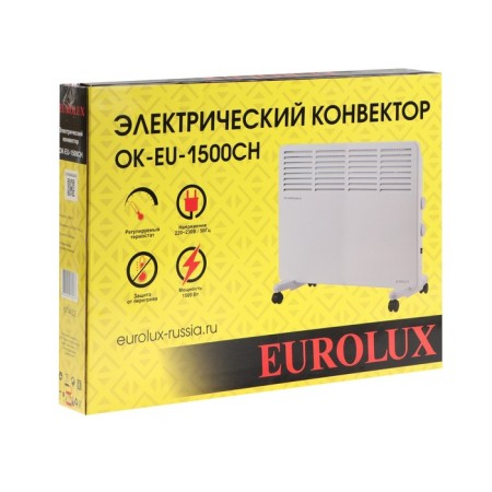 EUROLUX OK-EU-1500ch, convector, 1500 watts, mechanical. Adjustment, Stich, White-7