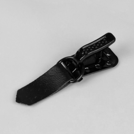 The hooks are sewing, metal, for outerwear, 5 × 1.5 cm, 6 pcs, black color-1
