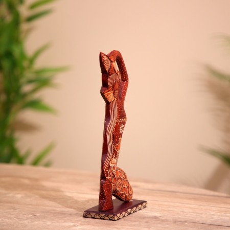 Souvenir "Girl" on a stand, tree 15x5x25 cm-3