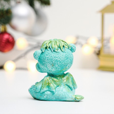 Figure "Dragon Balaur" Green with gold, 8x6x6cm-2