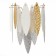 Sconces st. SL1224.201.02. Lastra. 2x60 watts, E14, 24x36 cm, golden color