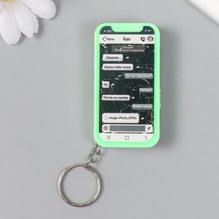 Light light on the ring "Phone. Correspondence of friends" shines mix 1x3.5x6.5 cm-1