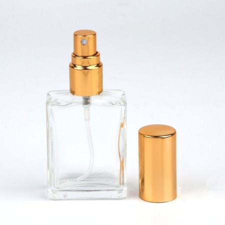 Perfume bottle, with a spray, 15 ml, golden color-7