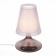 ST LUCE bedside lamp. SL974.604.01. Ampolla. 1x60 W, E27, 24x24x42 cm, chromium color, pink