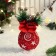 Ball plastic decor "Shine of Christmas" Snowflakes, 8x12 cm, mix