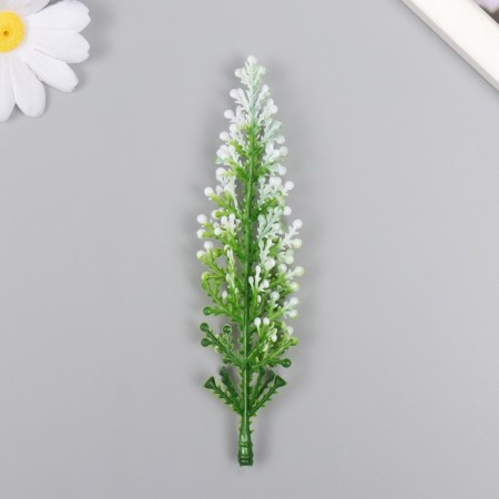 Artificial plant for creativity "meadow flower" set 12 pcs white 13 cm-1