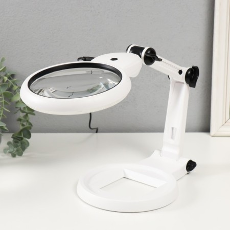 Lupa-lupa x4 x8 for LEDX24 creativity from 3AAA USB lenses d = 2.95 and 12 cm 5.5x19.7x40.5 cm