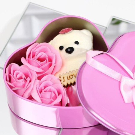 Soap roses and a bear cub, set-3